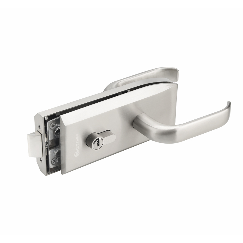 Office Glass Partition Hardware Stainless Steel Anti-Theft Glass Door Cylinder Lock