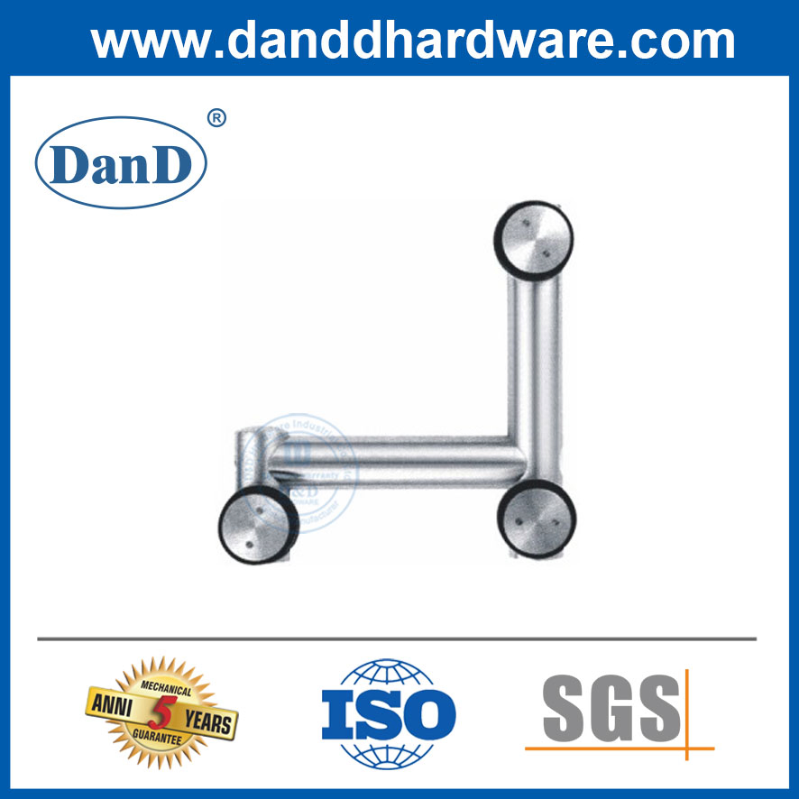 Stainless Steel Glass Wall Corner Swing Door Fitting Over Panel Pivot