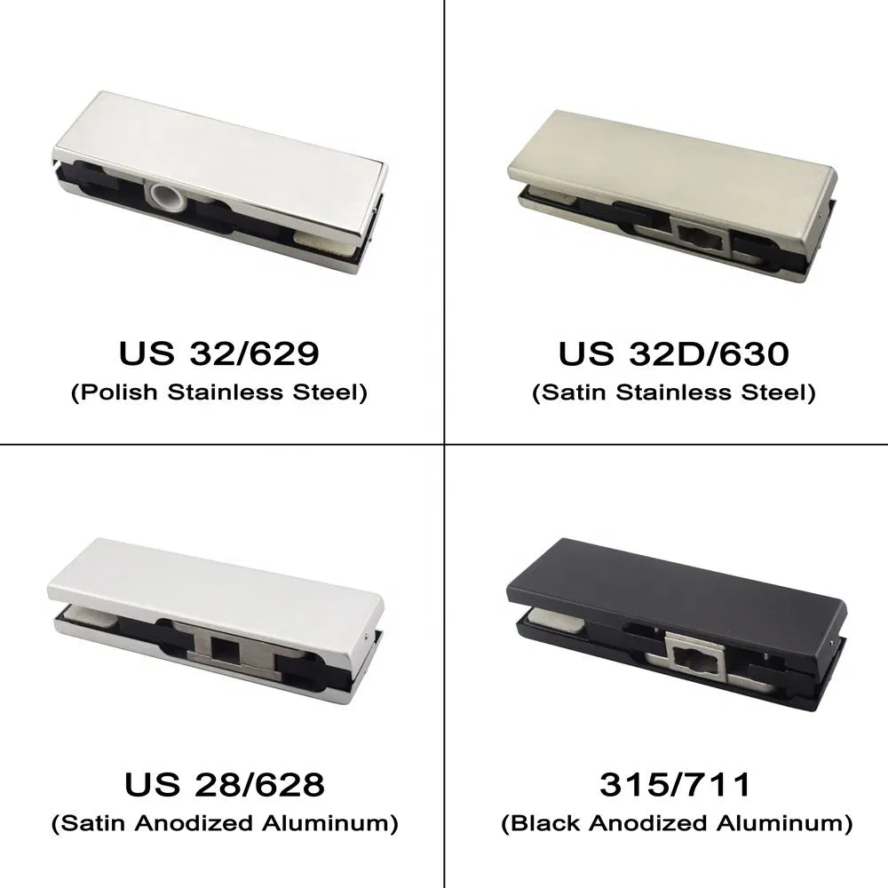 Stainless Steel 304 Glass Patch Fitting Swing Door Adjustable Pivot