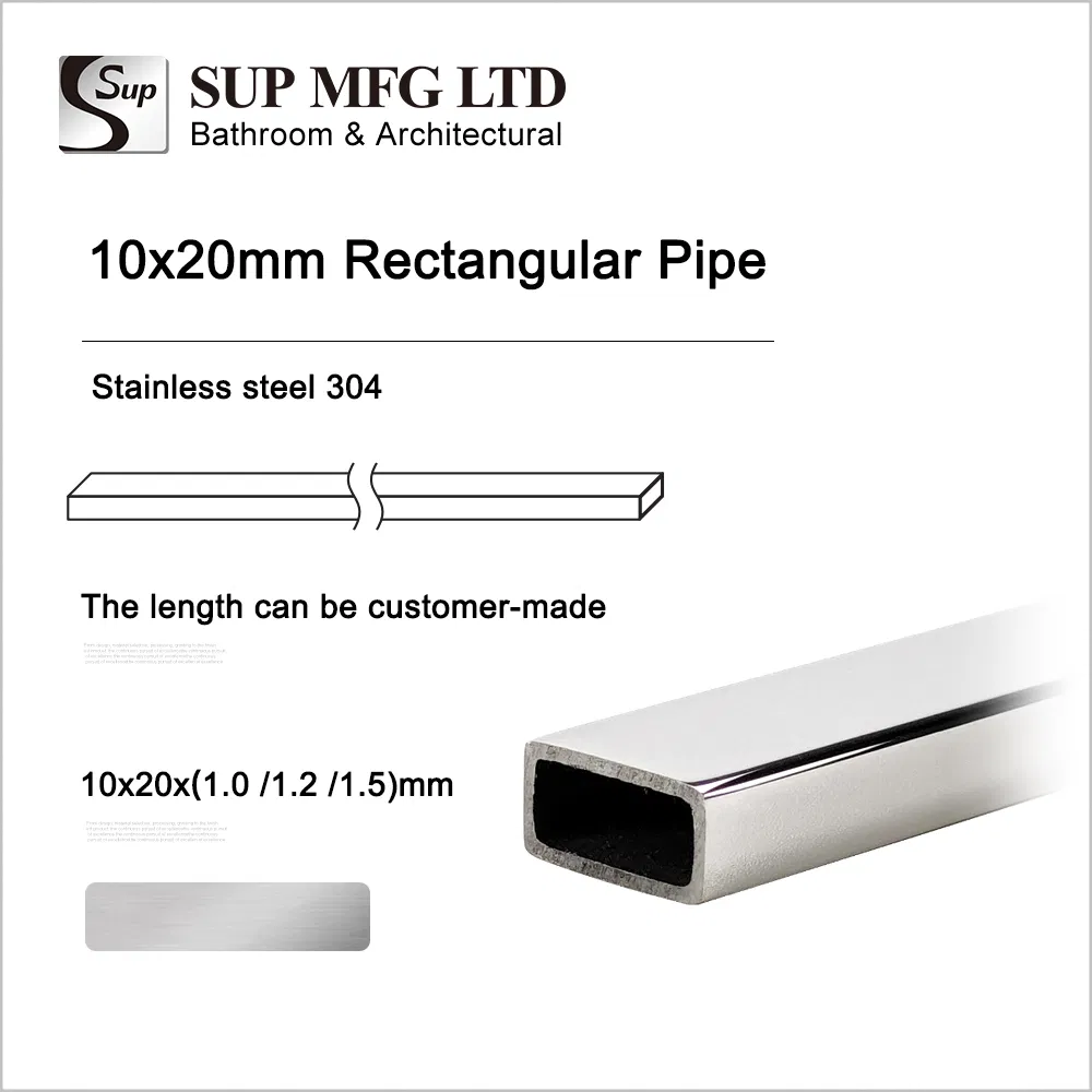 10X20mm Frameless Glass Door Fixing Bracket Hardware Brass Rectangular Support Bar