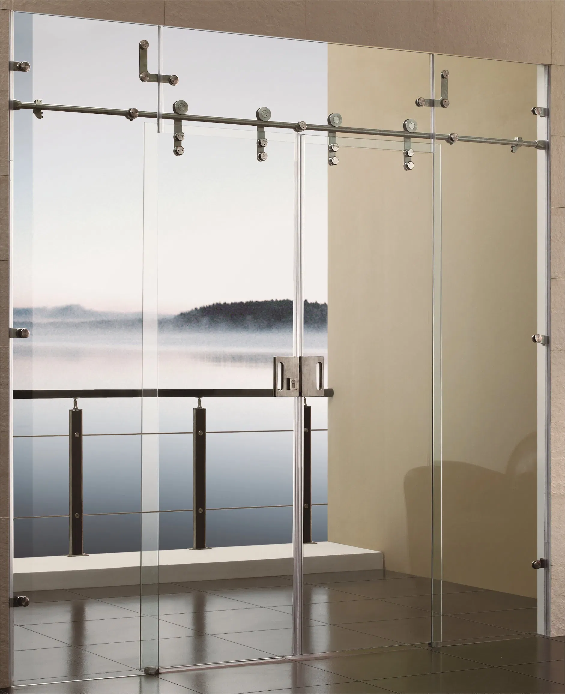 OEM High-Quality Sliding Shower Enclosure Stainless-Steel Easy Slide Door Roller