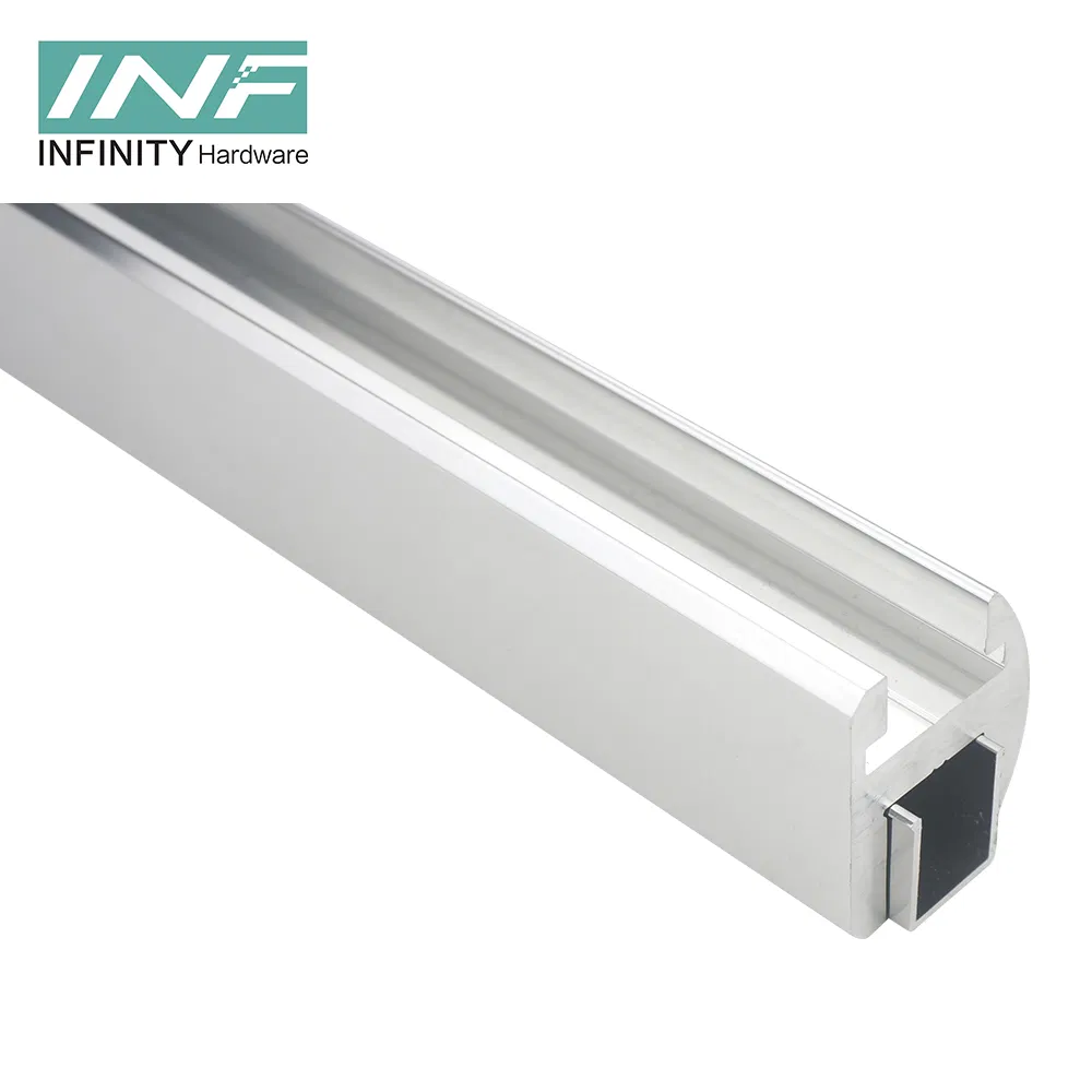 Made in China Heavy Duty Sliding Door Top Track Channel Aluminum Shower Glass Door Stainless Steel Top Track