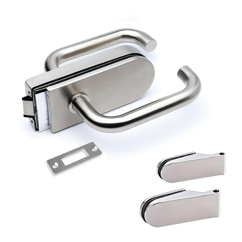 Ss 304 High Security Bathroom Handle Lock Glass Door Lock