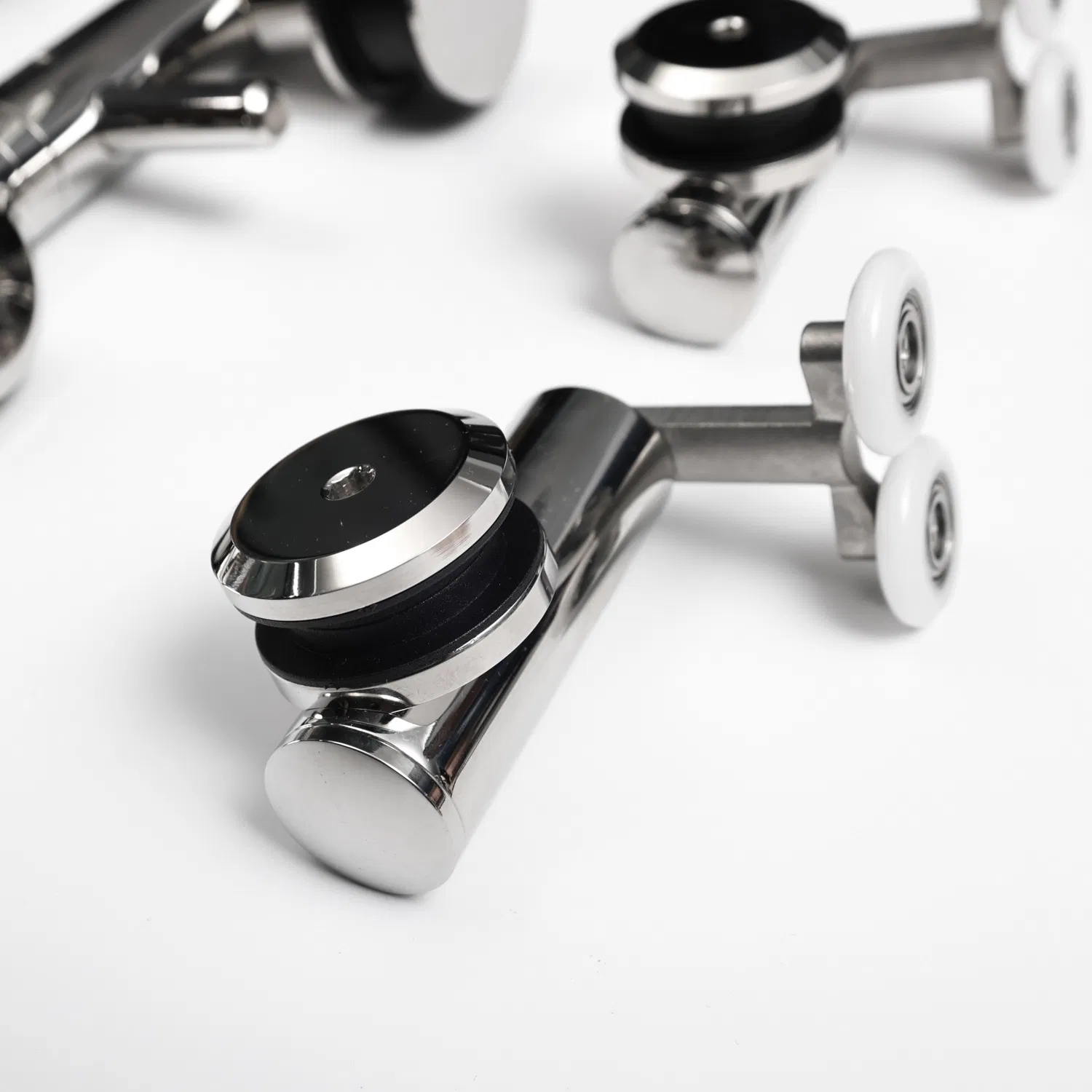 Elegant Sliding Shower Door Systems Roller Polish Finish Wholesale and Manufacturer for Frameless Glass Door