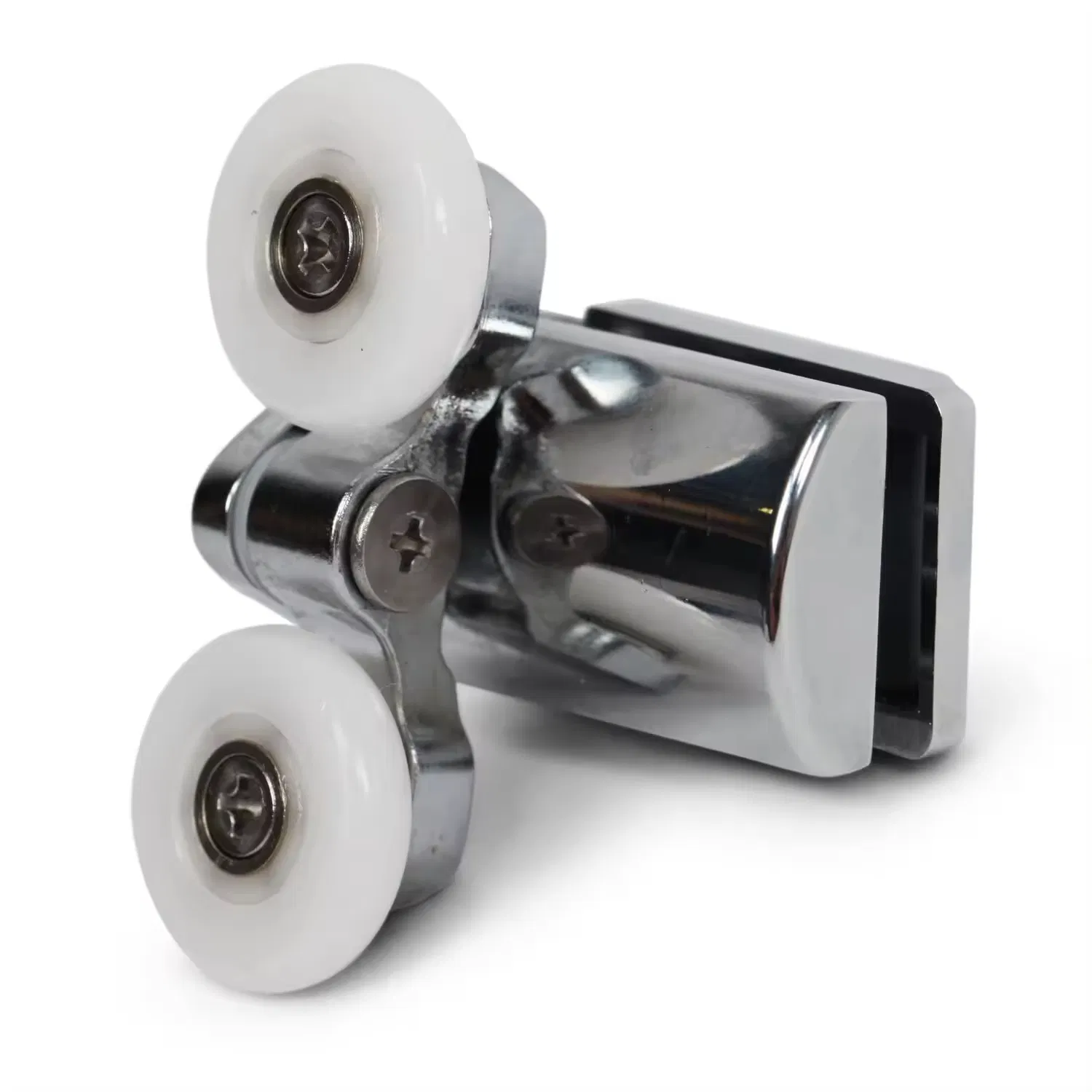 Hydrorelax Smooth Zinc Alloy Shower Door Slide 23mm Double Shower Door Rollers
