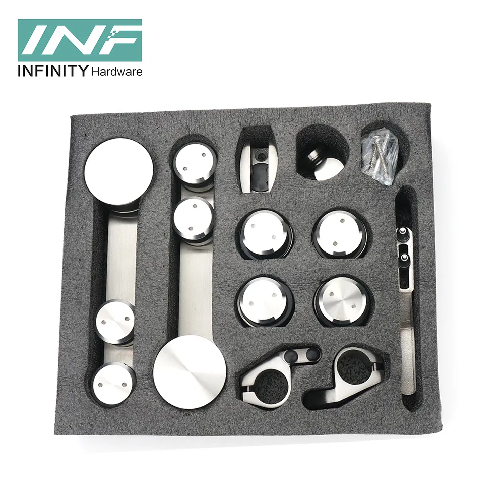 Wholesale High Quality Modern Style Shower Glass Door Hardware Patch Fitting Bathroom Accessories