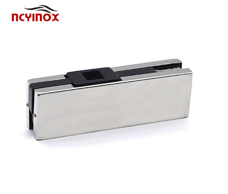 Hardware Outside Glass Railing Heavy Duty Shower Door Hinge Clamp Aluminum Top Bottom Patch Lock Fitting