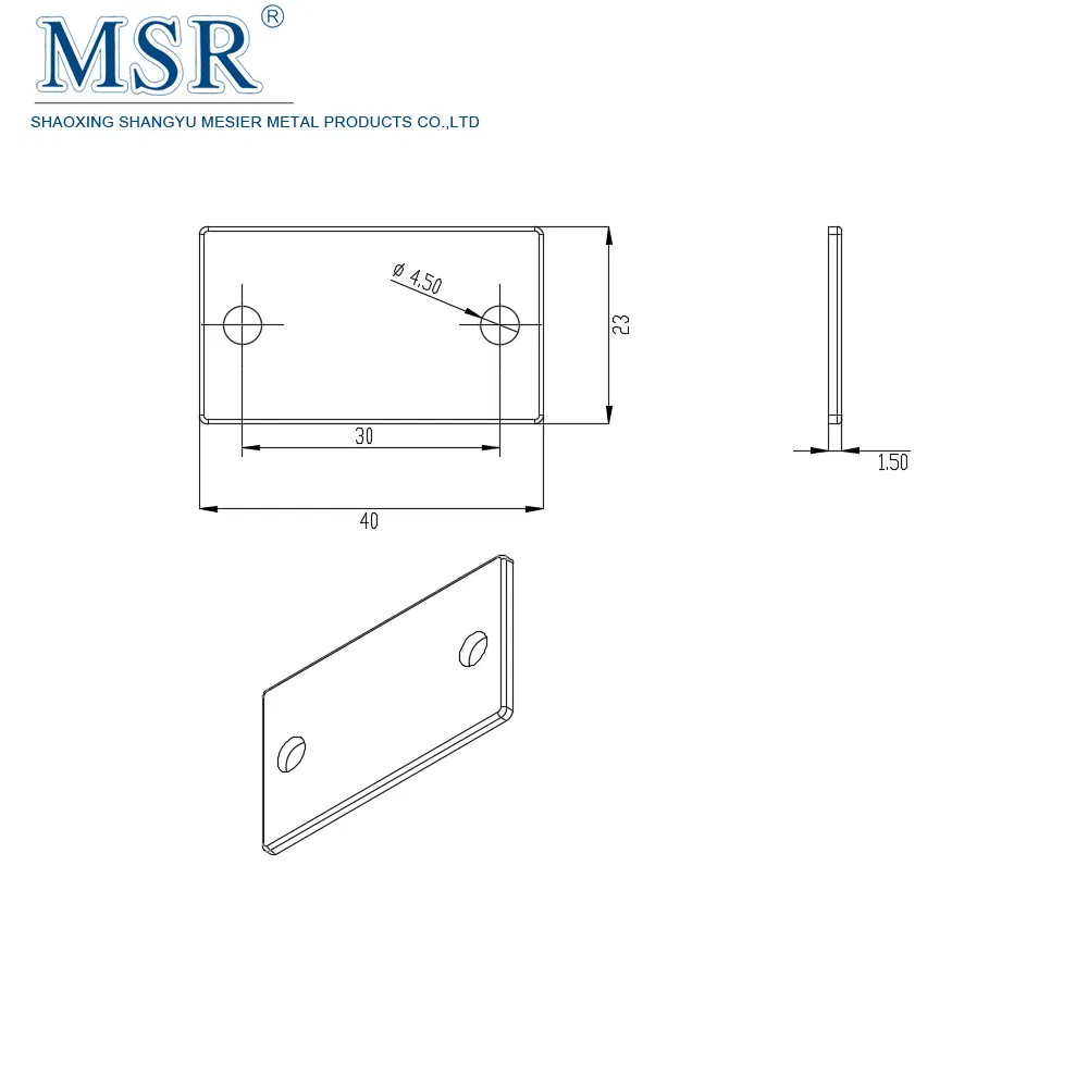 Aluminium Profile 25 40 Series Adsorption Capacity Steel Magnetic Catch M6