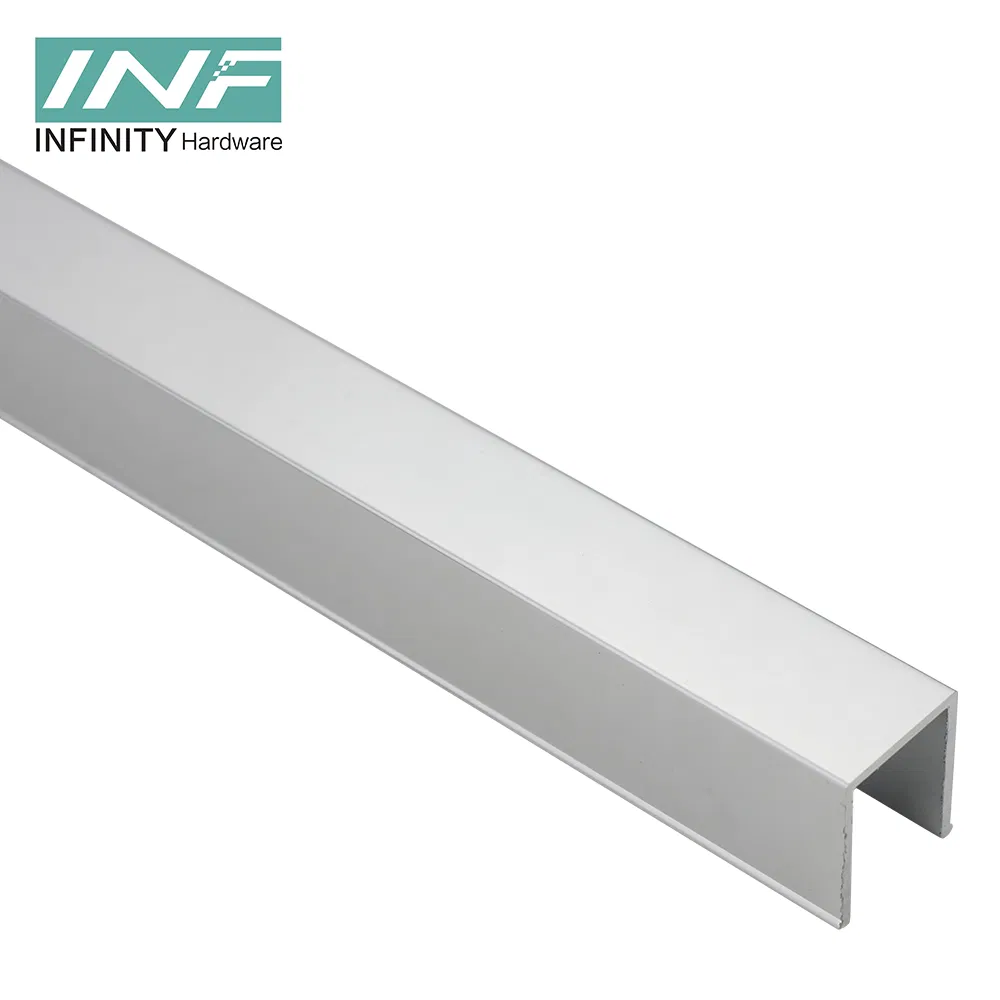 Made in China Heavy Duty Sliding Door Top Track Channel Aluminum Shower Glass Door Stainless Steel Top Track