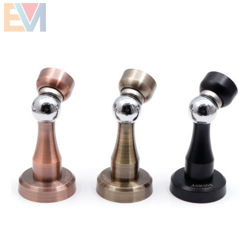 Modern Style Black Magnetic Easy Installation Magnetic Door Stopper