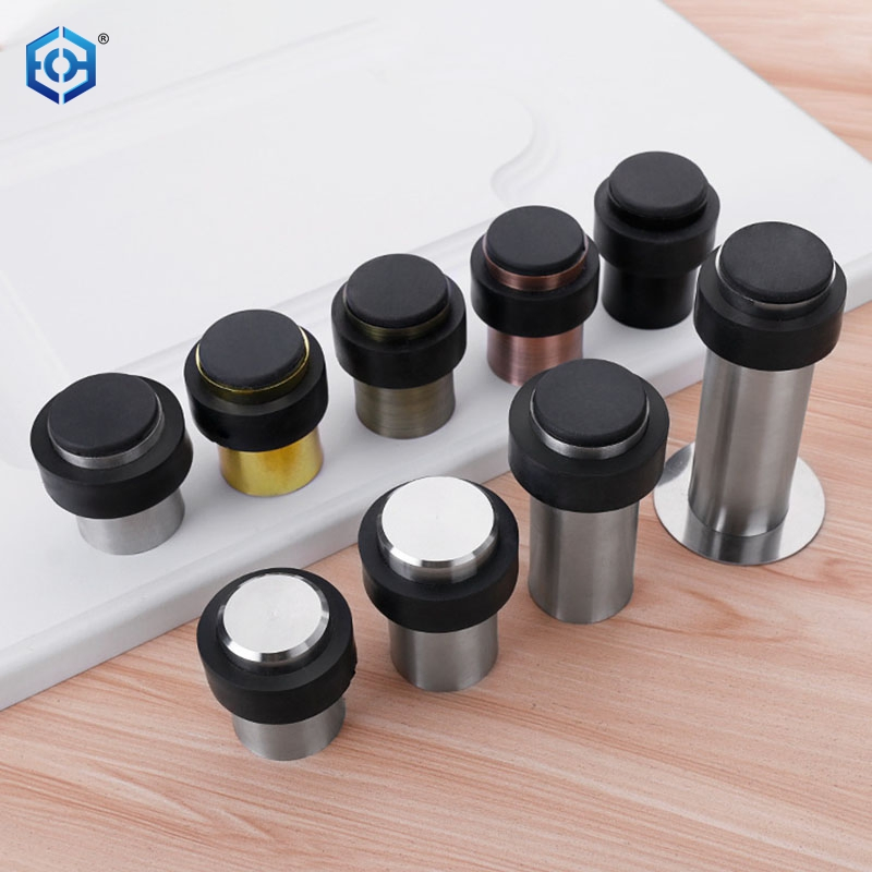 Stainless Steel Floor Mounted Glass Door Shower Door Stopper