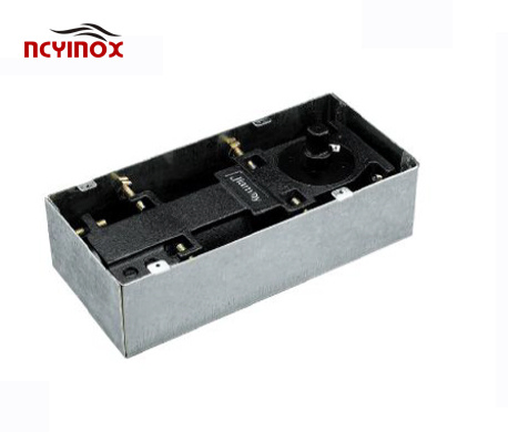 Office Building Frameless Glass Door Two Speed Adjustment 90 Degree Hold Open Hydraulic 150kg Floor Spring