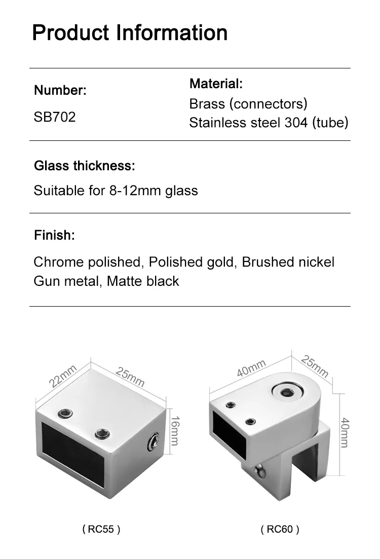 Glass Door Pull Rods Support Bar 2