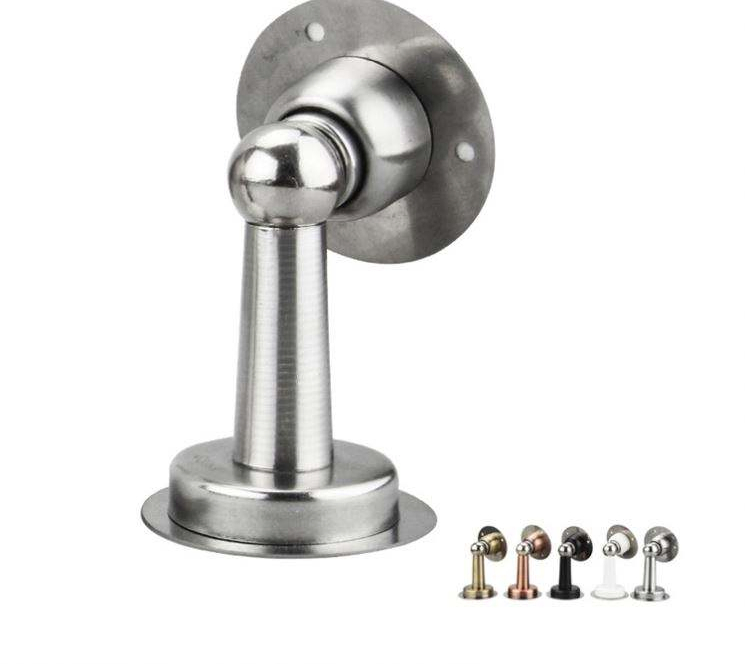 Thread Magnetic Automatic Door Holders Hidden Door Holders Catch Floor Stainless Steel Glass Door Stopper