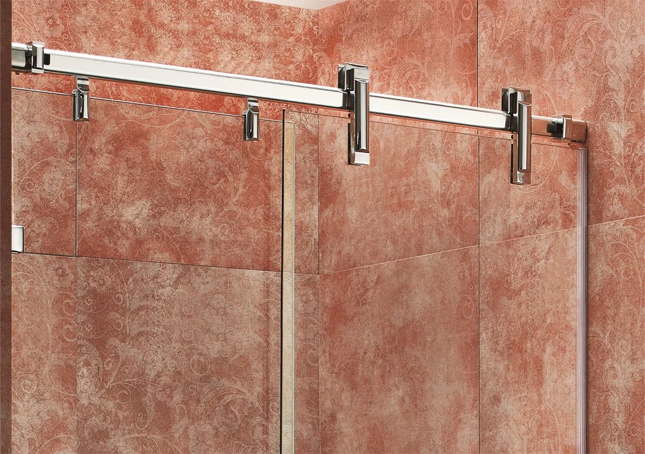 OEM Bathroom Accessories Shower Glass Door Fiitings High-Quality ASTM-Standard Stainless-Steel Shower Glass Hardware Top Support Bar