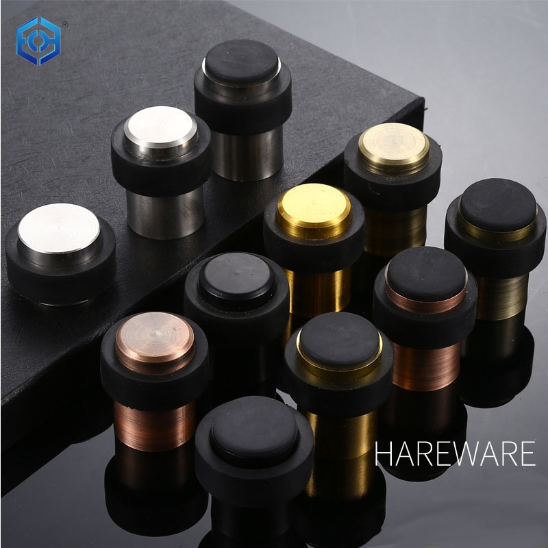 Stainless Steel Floor Mounted Glass Door Shower Door Stopper