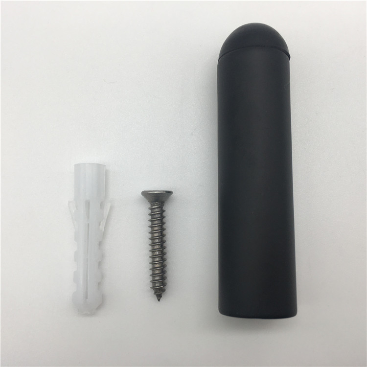 Black or SSS Construction Heavy Duty Bedroom Floor Mounted Glass Door Stopper