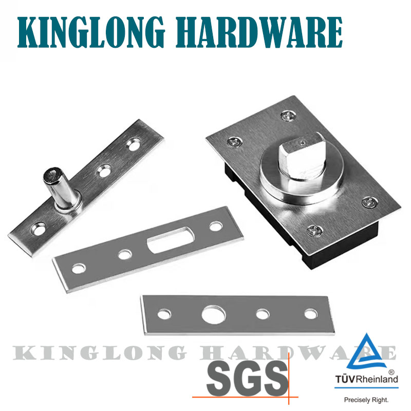 Stainless Steel Glass Door Pivot Systems Patch Fitting Glass Wooden Swing Door Floor Spring Floor Pivot