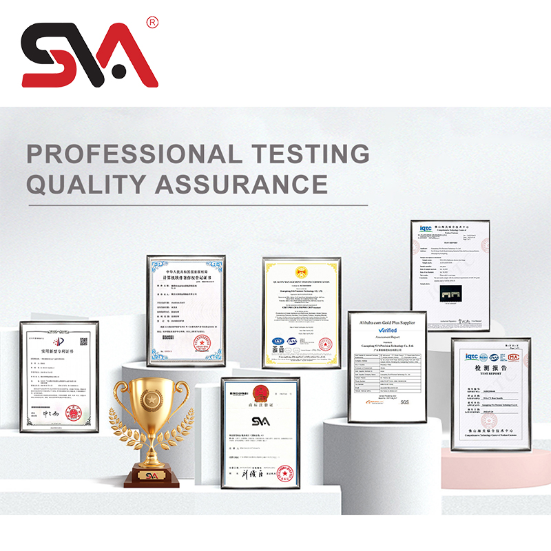 Square Chrome Polished Satin Frameless Glass Clamp Connector for 8-10mm Glass