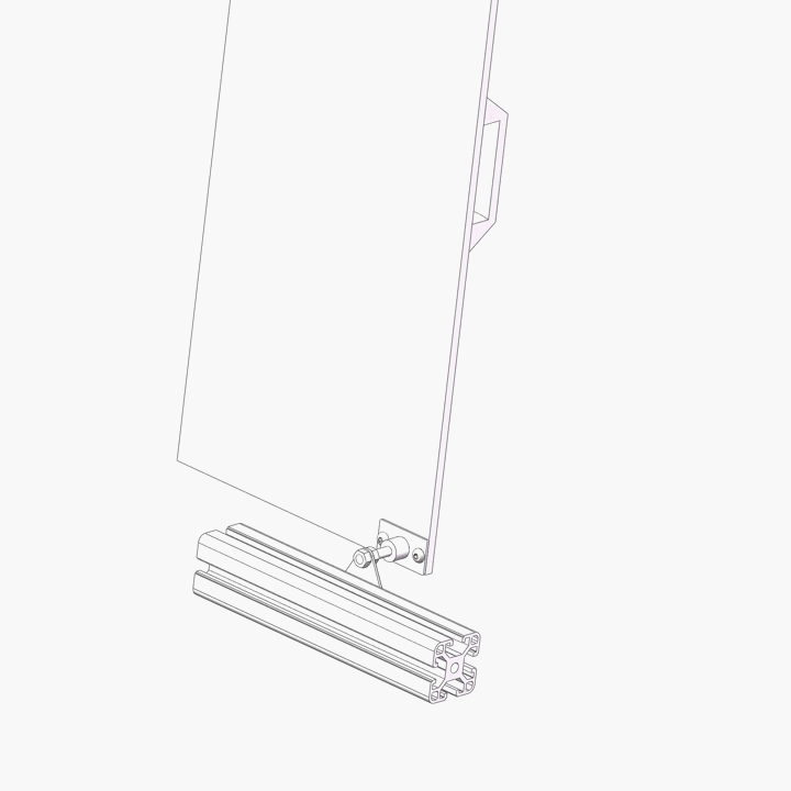 Aluminium Profile 25 40 Series Adsorption Capacity Steel Magnetic Catch M6