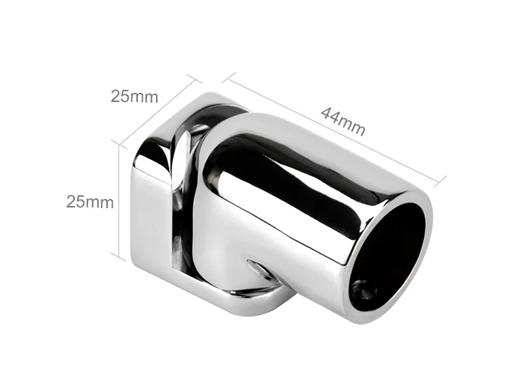 19mm Brass Round Tube Connector View 4