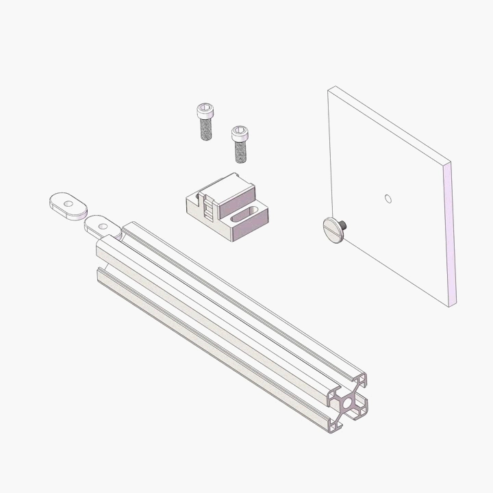 Aluminium Profile a Series Quick Latching Nylon Magnetic Catch #3170