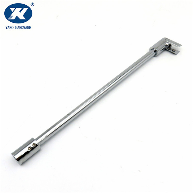 Adjustable Glass Shower Door Support Bar Stainless Steel Customized Size Support Arm