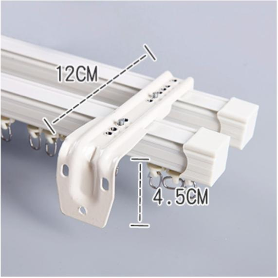 Aluminum Double Curtain Track Single Curtain Track Aluminum Sliding Door Track
