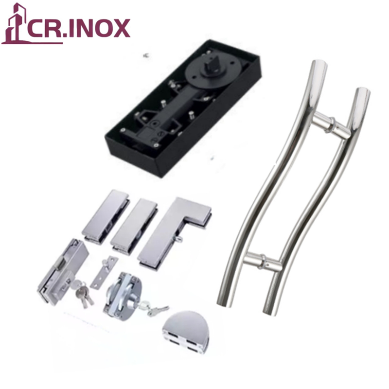 Glass Door Accessories Set Hydraulic Floor Spring Set Patch Fitting