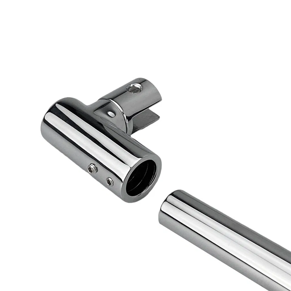 45 Degree Brass Round Wall to Glass Door Support Shower Screen Stabilizer Bar