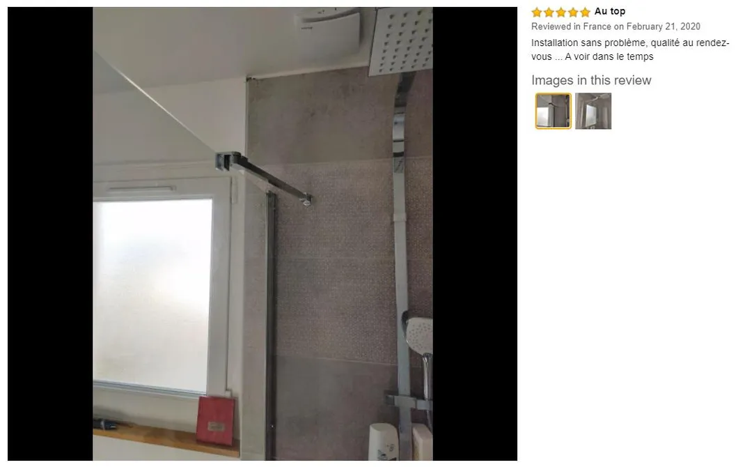 Shower Door Support Bar 1