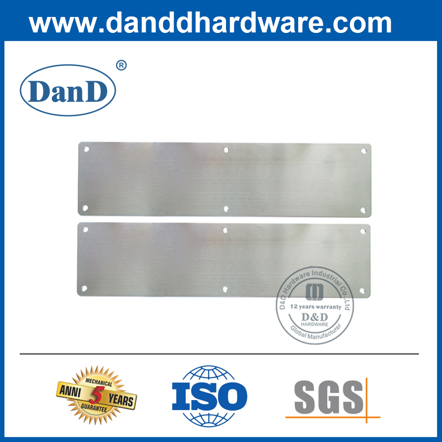 Stainless Steel Door Kick Mop Threshold Protector Plate for Wooden Metal Door