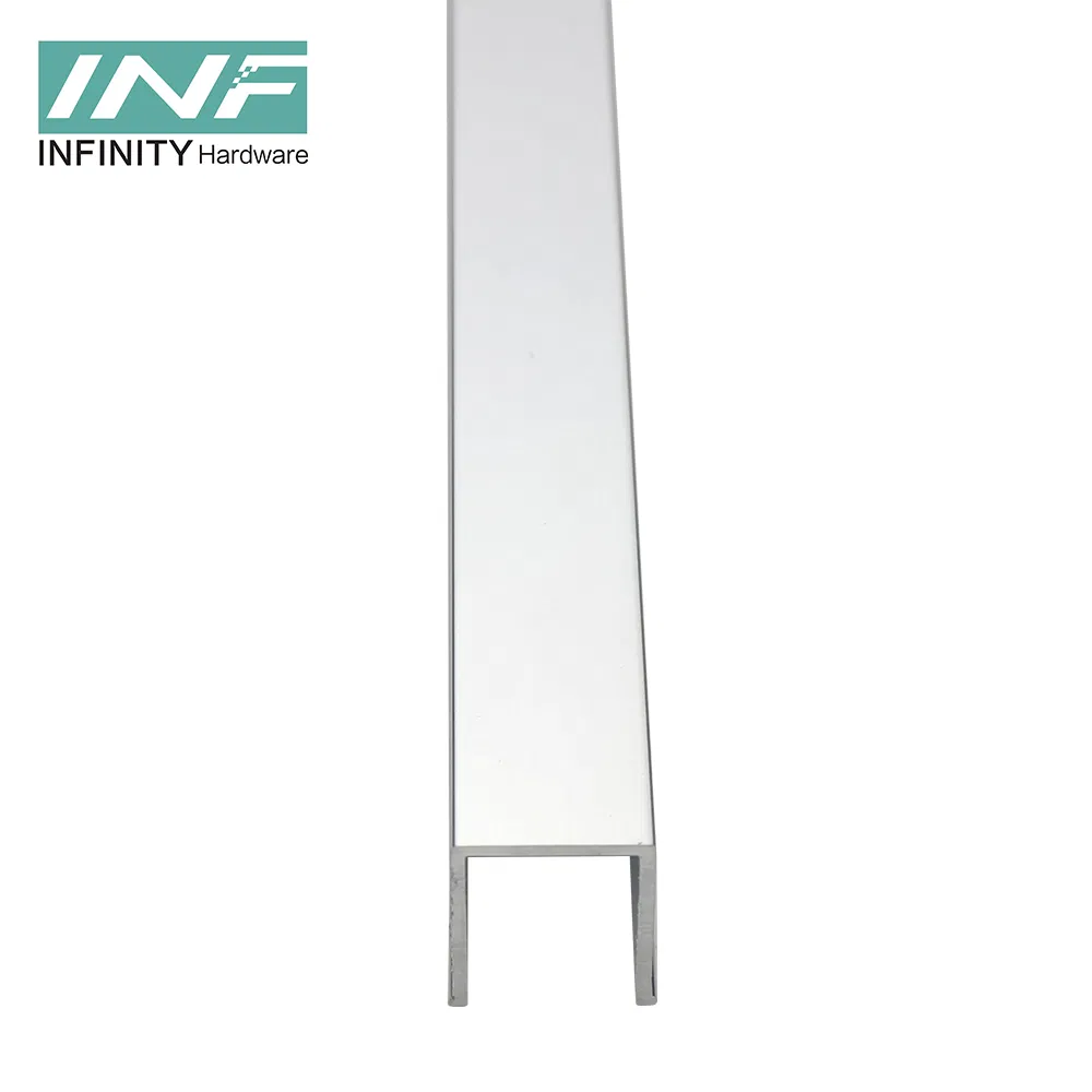 Made in China Heavy Duty Sliding Door Top Track Channel Aluminum Shower Glass Door Stainless Steel Top Track