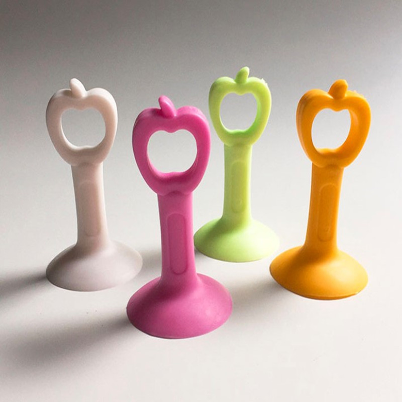 Sliding Shower Safety Silicone Sucker Suction Rubber Wall Protector Mute Laundry Dust Glass Door Holder Draft Blocker Stoppers