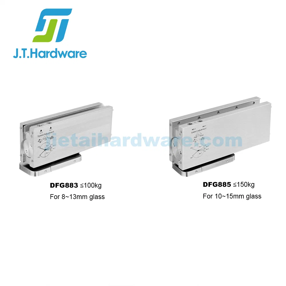 Euro Speed Concealed Floor Spring with Hydraulic Pivot Hinge Graphic Design Adjustable Glass Door Pivot
