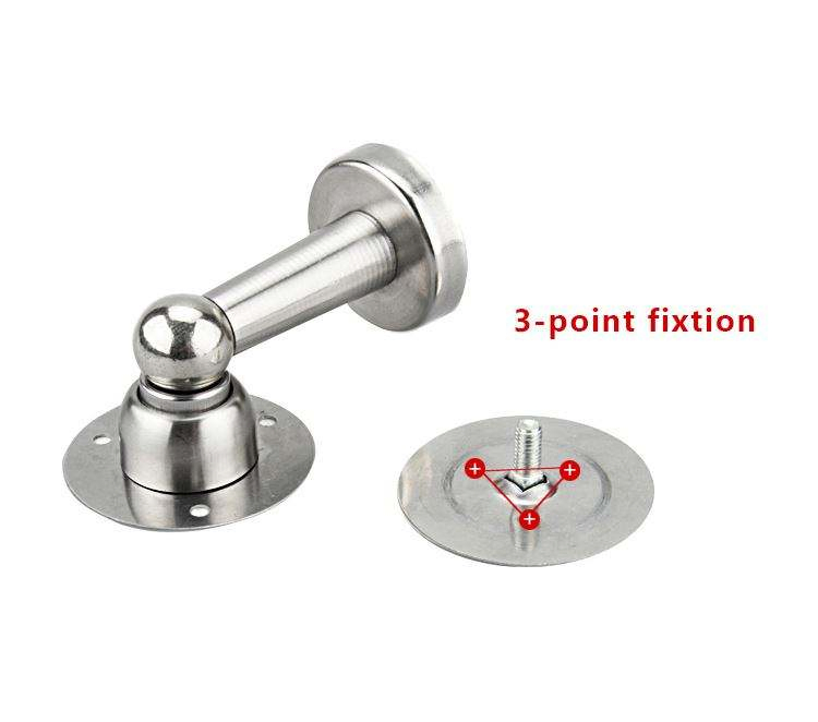Thread Magnetic Automatic Door Holders Hidden Door Holders Catch Floor Stainless Steel Glass Door Stopper
