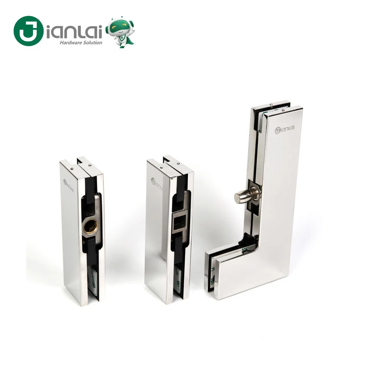 Wholesaler Manufacture Overpanel Corner Big L Patch Fitting for Sliding Glass Door
