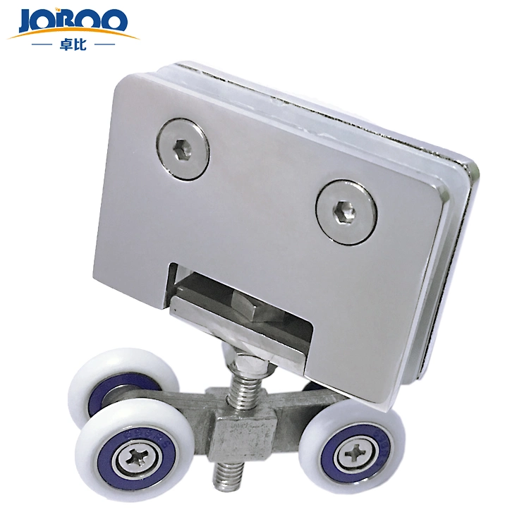 Modern SUS304 Bathroom Sliding Shower Glass Door Hanging Wheels Rollers for Toughened Glass Door