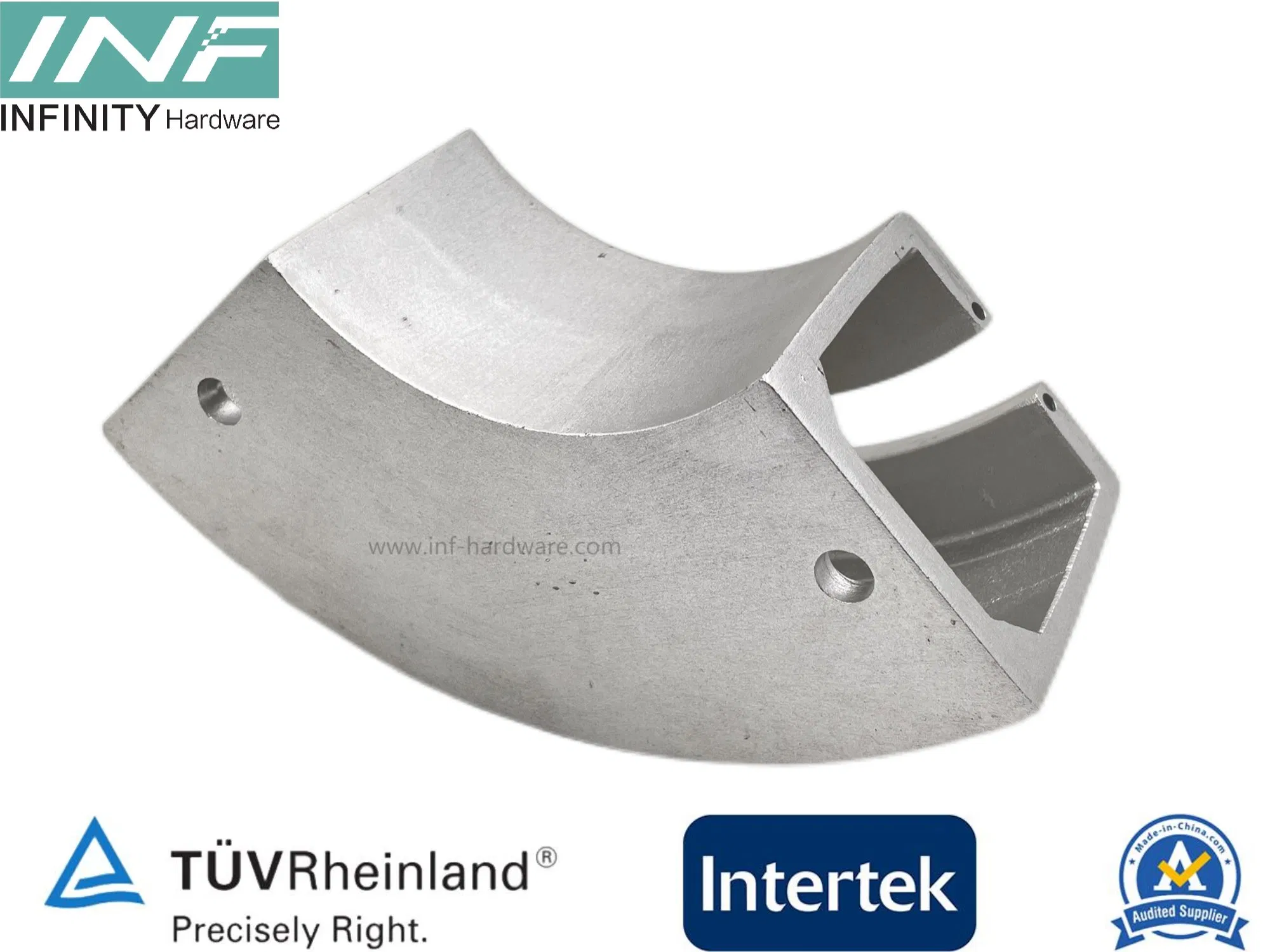 Heavy Duty Sliding Folding Glass Door System Top Track with Curve U Shape and Straight Track