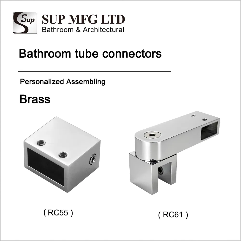 10X20mm T-Shaped Brass Bathroom Hardware Glass Door Fixing Bracket Rectangular Support Bar