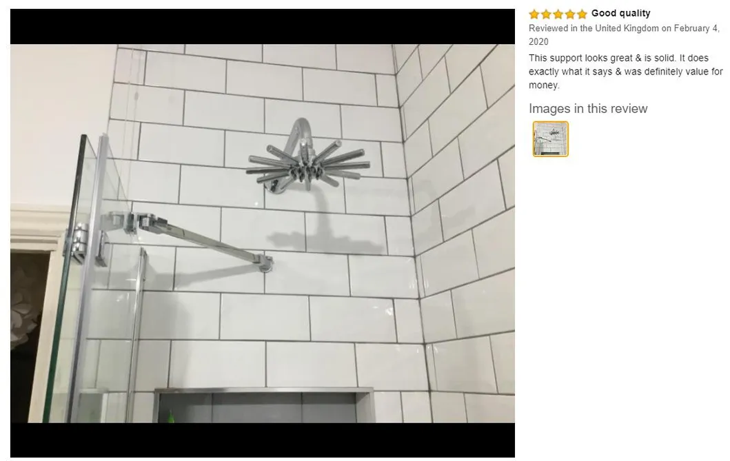 Shower Door Support Bar 3