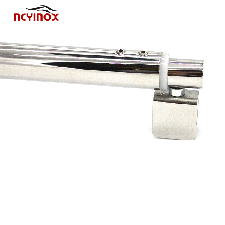 Adjustable Glass Shower Door Support Bar 360 Degree Angle Stainless Steel 304