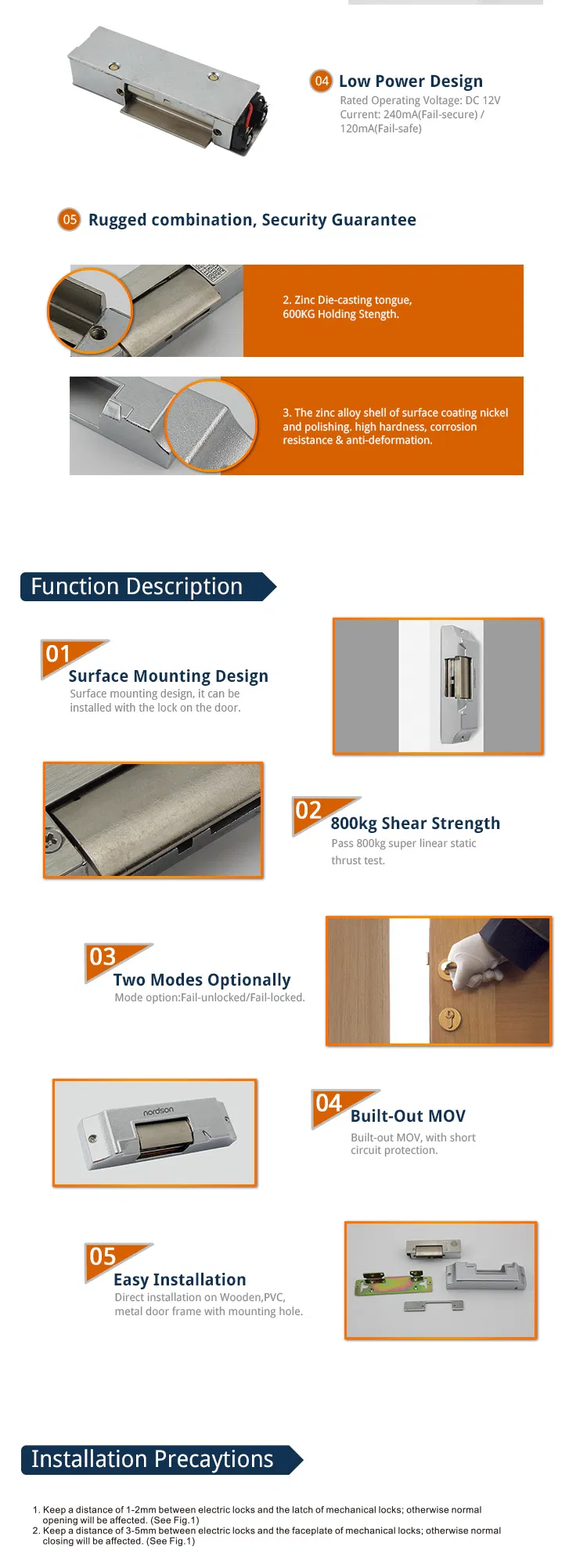 Electric Strike Lock Technical Details