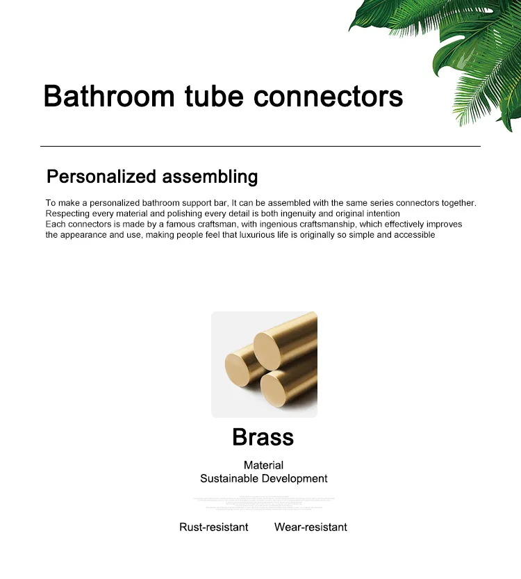 19mm Brass Round Tube Connector View 1