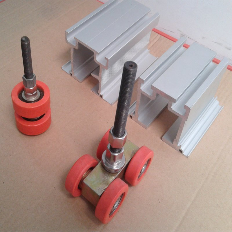 Aluminium Accessories Movable Wall Components Sliding Door Track Roller