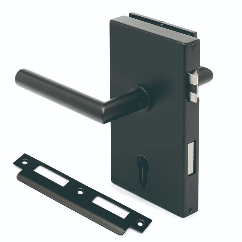 Stainless Steel 304 Big Office Glass Door Lock Lever Security
