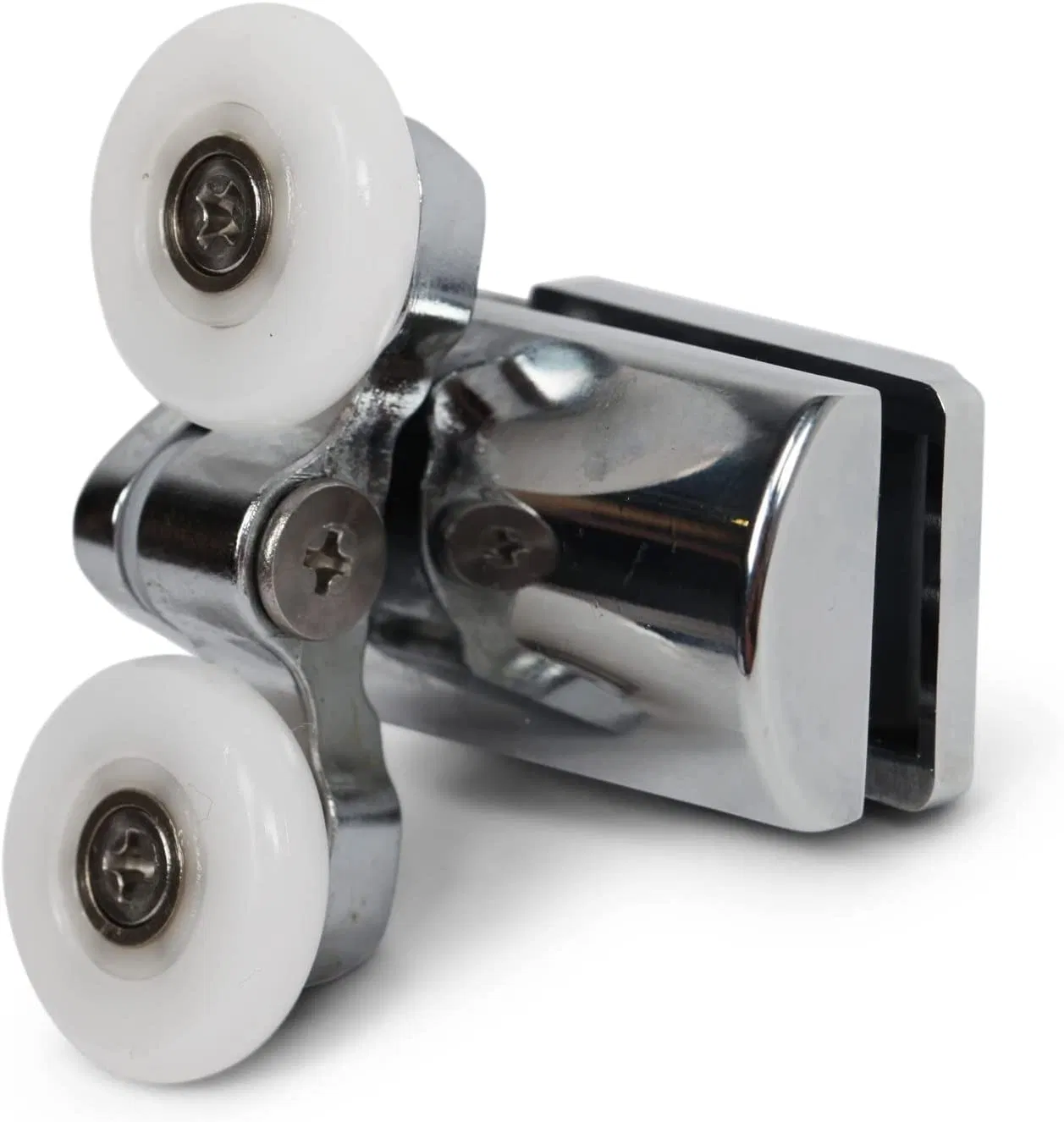 Free Sample Zinc Alloy Glass Shower Door Runners 23mm Twin Shower Door Rollers