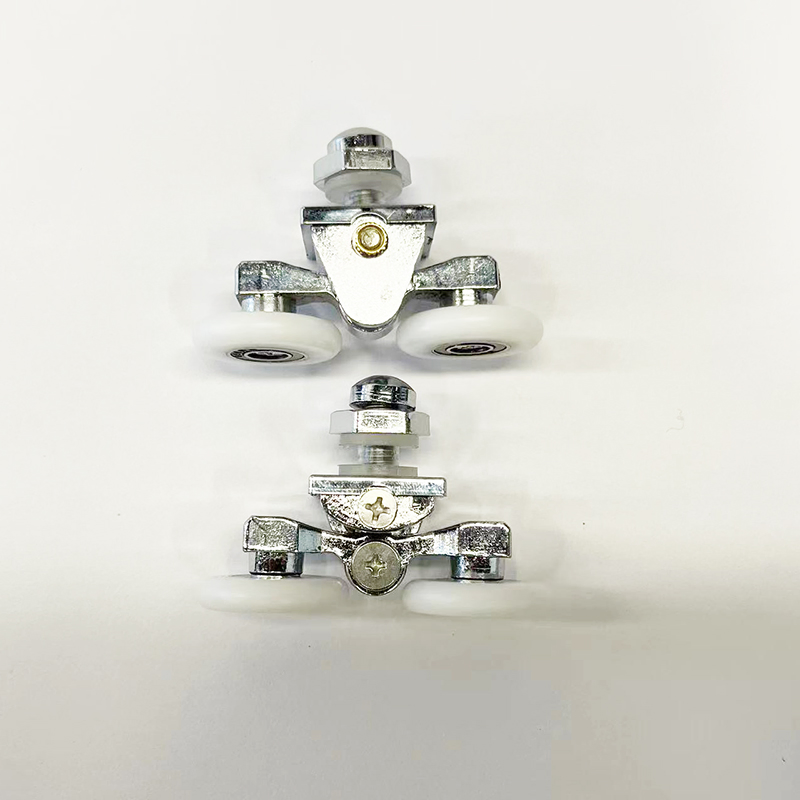 Shower Door 7/8" Diameter Ball Bearing Double Roller Assembly for Shower Doors