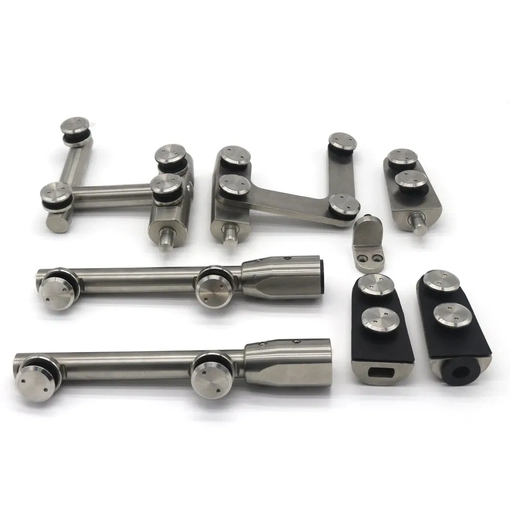 Stainless Steel 304 T-Type Curved Top Glass Door Pivot