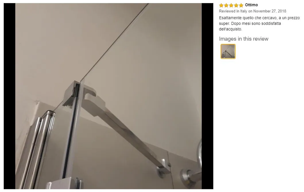 Shower Door Support Bar 2